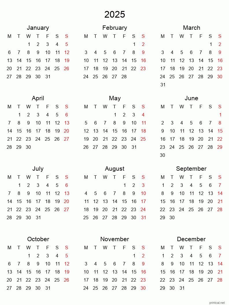 Can I Download A Blank 2025 Yearly Calendars