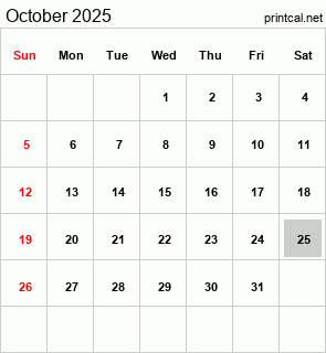 Printcal.net Calendar Widget