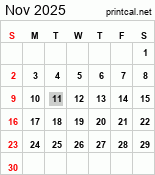 Printcal.net Calendar Widget